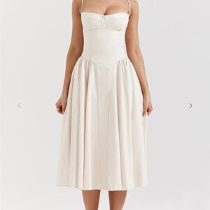 House of CB Samaria Dress - Vintage Cream